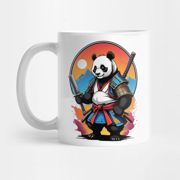 Panda Samurai by likbatonboot